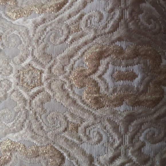 VINTAGE 1960S IRA CURTIS GOLD BROCADE JEWEL MINI DRESS M - Picture 13 of 16